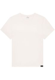 Courrèges logo-appliqué cotton T-shirt - Bianco