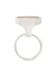 Courrèges Anello Holy geometrico - Argento