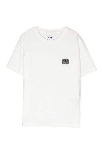 C.P. Company Kids logo-patch cotton T-shirt - Bianco