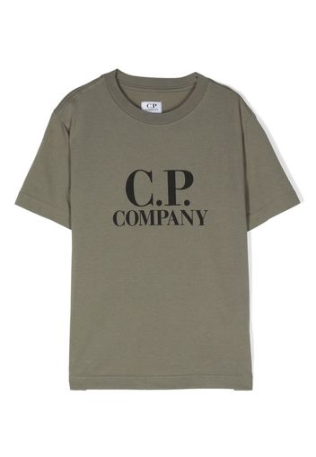 C.P. Company Kids graphic-print cotton T-shirt - Verde