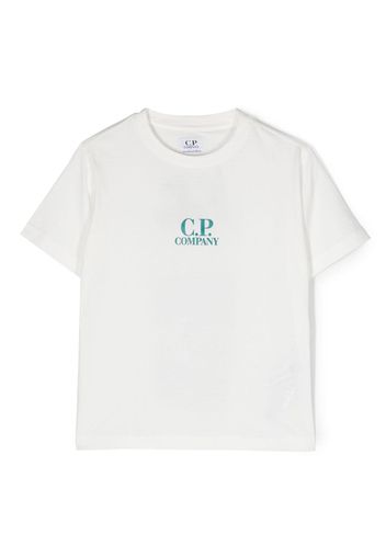 C.P. Company Kids logo-print cotton T-shirt - Bianco