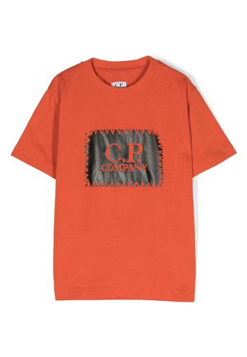 C.P. Company Kids logo-print t-shirt - Arancione