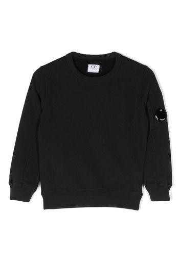 C.P. Company Kids Lens-detail cotton sweatshirt - Nero