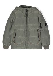 C.P. Company Kids hooded quilted jacket - Verde