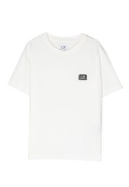 C.P. Company Kids logo-patch cotton T-shirt - Bianco