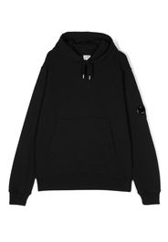 C.P. Company Kids logo-patch cotton sweatshirt - Nero