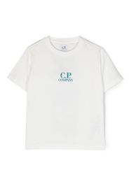 C.P. Company Kids logo-print cotton T-shirt - Bianco