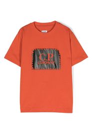 C.P. Company Kids logo-print t-shirt - Arancione