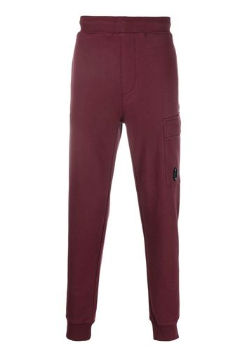 C.P. Company logo-patch track pants - Rosso