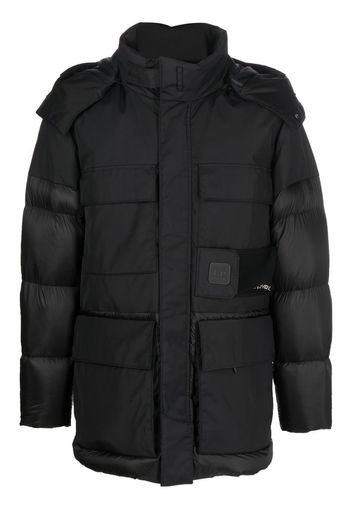 C.P. Company four-pocket hooded padded jacket - Nero