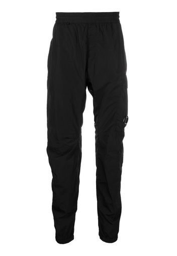 C.P. Company logo-plaque technical track pants - Nero