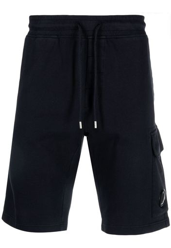 C.P. Company Lens-detail cargo shorts - Blu