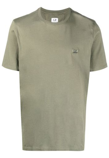 C.P. Company logo-embroidered crew-neck T-shirt - Verde