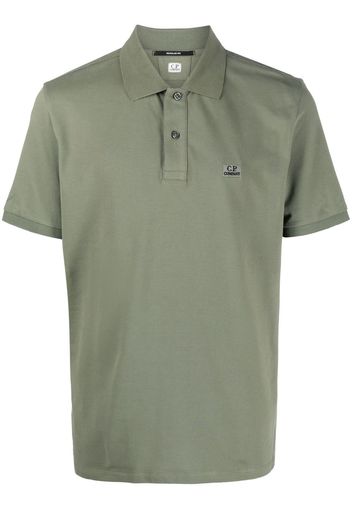 C.P. Company logo-embroidered polo shirt - Verde