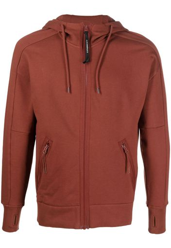 C.P. Company signature goggle-detail hoodiebr - Rosso