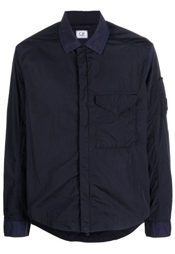 C.P. Company concealed-fastening shirt jacket - Blu