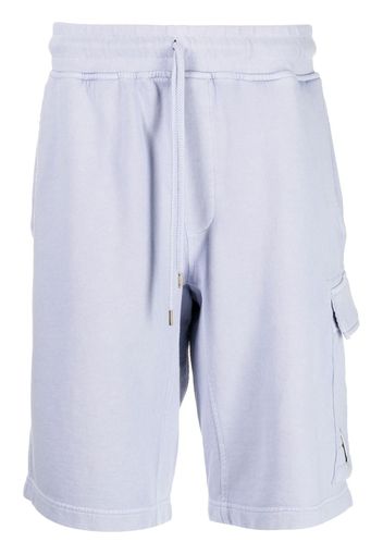 C.P. Company cargo-pocket cotton track shorts - Blu