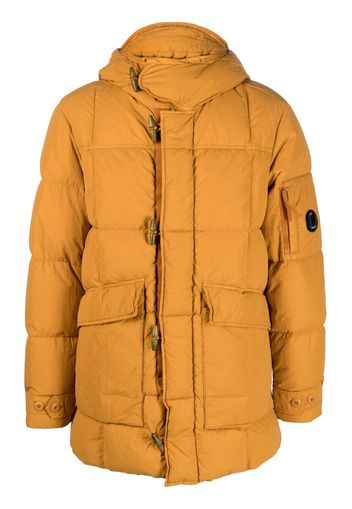 C.P. Company quilted hooded down jacket - Giallo