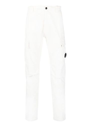 C.P. Company Lens-detail cotton trousers - Bianco