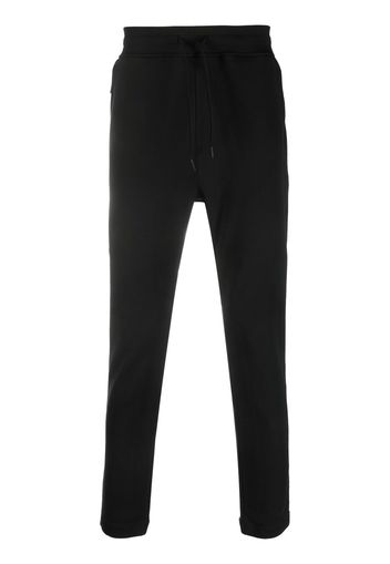 C.P. Company logo-patch stretch-cotton track pants - Nero