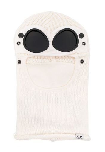 C.P. Company Goggles-detail wool balaclava - Bianco