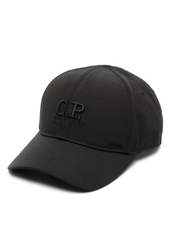 C.P. Company logo-embroidered curved-peak cap - Nero