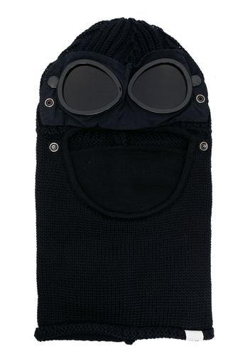 C.P. Company Goggles-detail knitted balaclava - Blu