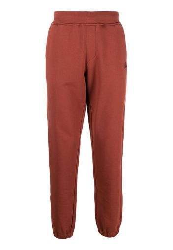 C.P. Company logo-embroidered cotton track pants - Arancione