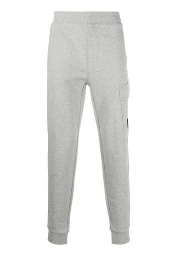 C.P. Company Pantaloni sportivi con applicazione logo - Grigio