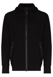 C.P. Company goggle-detail zip-up hoodie - Nero