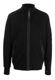 C.P. Company Diagonal Raised fleece cardigan - Nero