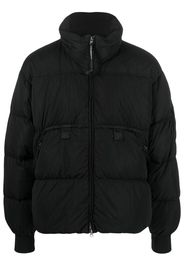 C.P. Company funnel-neck quilted jacket - Nero