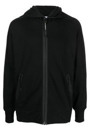 C.P. Company goggle-detail hood zipped hoodie - Nero