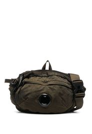 C.P. Company Nylon B Lens-detail crinkled belt bag - Verde