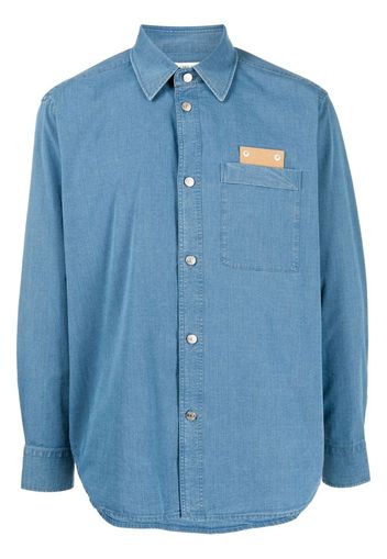 Craig Green patch-detail denim shirt - Blu