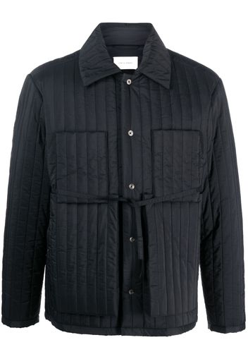 Craig Green tied-waist quilted jacket - Nero