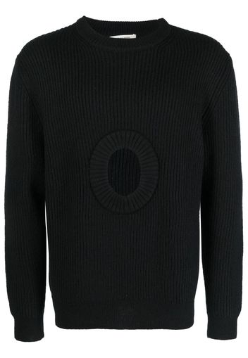 Craig Green CH Hole ribbed-knit sweatshirt - Nero