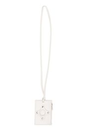 Craig Green leather lanyard card holder - Bianco