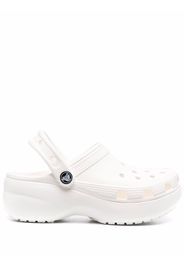Crocs platform-sole clog sandals - Bianco