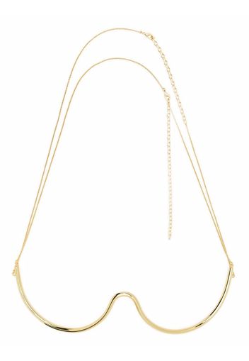 Cult Gaia bra-cup chain necklace - Oro