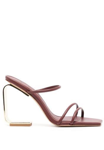 Cult Gaia sculpted heel sandals - Marrone