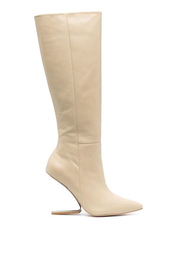 Cult Gaia suspended-heel 105mm long boots - Toni neutri