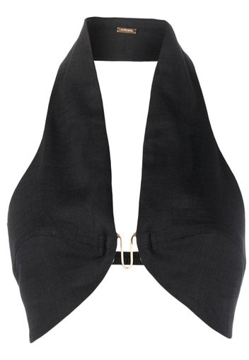 Cult Gaia halterneck crop top - Nero