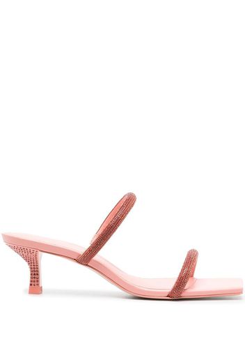 Cult Gaia rhinestone-embellishment 50mm sandals - Rosa