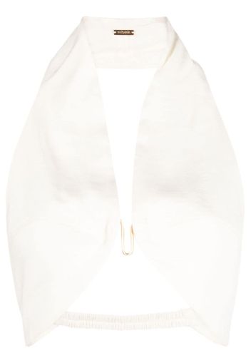 Cult Gaia Diem halterneck crop top - Bianco