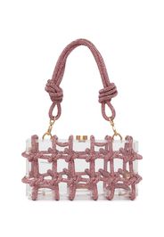 Cult Gaia Bess crystal-embellished shoulder bag - Rosa