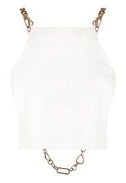 Cult Gaia Top Joey con catena - Bianco