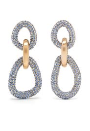 Cult Gaia crystal-embellished drop earrings - Blu
