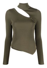 Cult Gaia asymmetric cut-out top - Verde