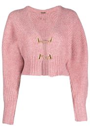 Cult Gaia Cardigan Casella crop - Rosa